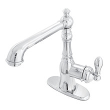Kingston Brass Gourmetier GSY7721ACL American Classic Single-Handle Bar Faucet, Polished Chrome