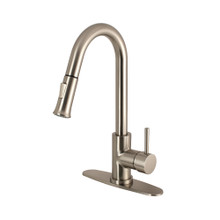 Kingston Brass Gourmetier LS8628DL Concord Single Handle Pull-Down Kitchen Faucet, Brushed Nickel