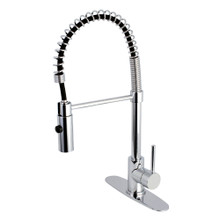 Kingston Brass Gourmetier LS8771DL Concord Single Handle Pre-Rinse Kitchen Faucet, Polished Chrome