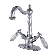 Kingston Brass  KS1491WLL Wilshire Vessel Sink Faucet, Polished Chrome