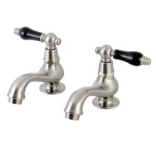 Kingston Brass  KS1108PKL Basin Tap Faucet with Cross Handle, Brushed Nickel
