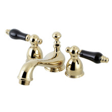Kingston Brass  KS3952PKL Duchess Mini-Widespread Bathroom Faucet, Polished Brass