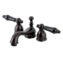 Kingston Brass  KS3955PKL Duchess Mini-Widespread Bathroom Faucet, Oil Rubbed Bronze
