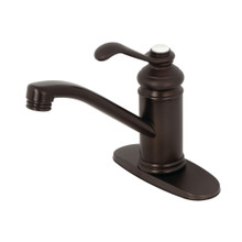 Kingston Brass  KS3405TPL Templeton Single Handle Bathroom Faucet with Push Pop-Up, Oil Rubbed Bronze
