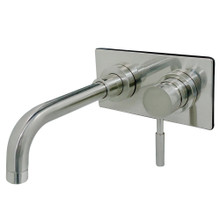 Kingston Brass  KS8118DL Single-Handle Wall Mount Bathroom Faucet, Brushed Nickel