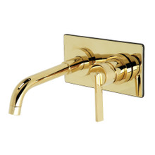 Kingston Brass  KS8112CTL Single-Handle Wall Mount Bathroom Faucet, Polished Brass