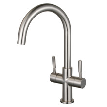 Kingston Brass Fauceture   LS8298DL Concord Two Handle Single Hole Vessel Faucet, Brushed Nickel