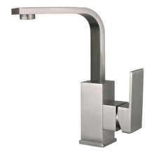 Kingston Brass Fauceture   LS8468CL Claremont Single Handle Bathroom Faucet with Push Pop-Up, Brushed Nickel