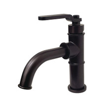 Kingston Brass  KS2825KL Whitaker Single Handle Bathroom Faucet with Push Pop-Up, Oil Rubbed Bronze