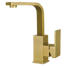Kingston Brass Fauceture   LS8463CL Claremont Single Handle Bathroom Faucet with Push Pop-Up, Brushed Brass