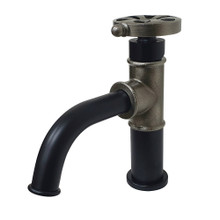 Kingston Brass  KS2824RX Belknap Single Handle Bathroom Faucet with Push Pop-Up, Matte Black/Black Stainless