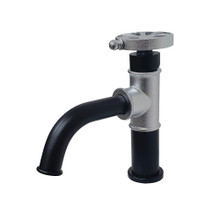 Kingston Brass  KS2821RX Belknap Single Handle Bathroom Faucet with Push Pop-Up, Matte Black/Polished Chrome