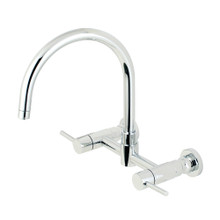 Kingston Brass  Concord 8-Inch Centerset Wall Mount Kitchen Faucet, Polished Chrome