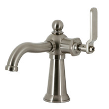 Kingston Brass  KS3548KL Knight Single Handle Bathroom Faucet with Push Pop-Up, Brushed Nickel