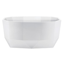 Kingston Brass  Aqua Eden VTSQ593024 59" Acrylic Freestanding Tub with Drain, Glossy White