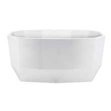 Kingston Brass  Aqua Eden VTSQ513024 51" Acrylic Freestanding Tub with Drain, Glossy White