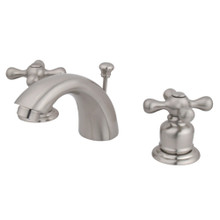 Kingston Brass  KB958AX Mini-Widespread Bathroom Faucet, Brushed Nickel