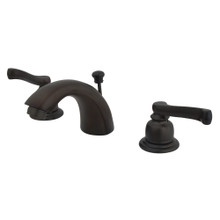 Kingston Brass  KB955FL Mini-Widespread Bathroom Faucet, Oil Rubbed Bronze