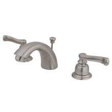 Kingston Brass  KB958FL Mini-Widespread Bathroom Faucet, Brushed Nickel