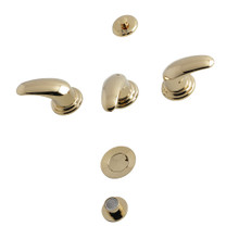 Kingston Brass  KB6322LL Legacy 3-Handle Bidet Faucet with Brass Pop-Up, Polished Brass