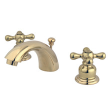 Kingston Brass  KB952AX Mini-Widespread Bathroom Faucet, Polished Brass
