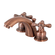 Kingston Brass  KB946AX Victorian Mini-Widespread Bathroom Faucet, Antique Copper