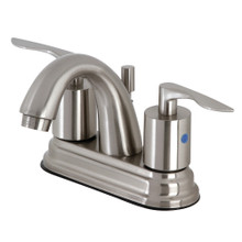 Kingston Brass  KB8618SVL 4" Centerset Bathroom Faucet with Retail Pop-Up, Brushed Nickel