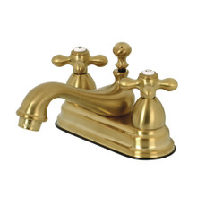 Kingston Brass  KS3607AX 4 in. Centerset Bathroom Faucet, Brushed Brass