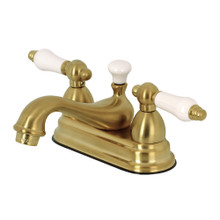 Kingston Brass  KS3607PL 4 in. Centerset Bathroom Faucet, Brushed Brass