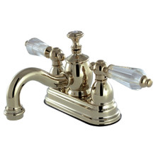 Kingston Brass  KS7102WLL 4 in. Centerset Bathroom Faucet, Polished Brass