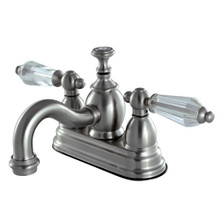 Kingston Brass  KS7108WLL 4 in. Centerset Bathroom Faucet, Brushed Nickel