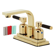 Kingston Brass  KB8462DKL Kaiser 4-Inch Centerset Bathroom Faucet, Polished Brass