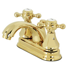 Kingston Brass  KB4602BX Metropolitan 4 in. Centerset Bathroom Faucet with Pop-Up Drain, Polished Brass
