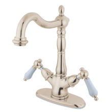 Kingston Brass  KS1496PL Vessel Sink Faucet, Polished Nickel