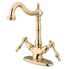 Kingston Brass  KS1492NL Vessel Sink Faucet, Polished Brass