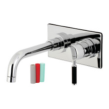 Kingston Brass  KS8111DKL Kaiser Single-Handle Wall Mount Bathroom Faucet, Polished Chrome