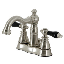 Kingston Brass  Fauceture FSC1608AKL Duchess 4 in. Centerset Bathroom Faucet with Brass Pop-Up, Brushed Nickel