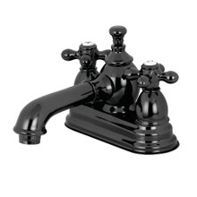 Kingston Brass  NS7000AX 4 in. Centerset Bathroom Faucet, Black Stainless Steel