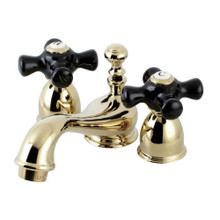 Kingston Brass  KS3952PKX Duchess Mini-Widespread Bathroom Faucet, Polished Brass