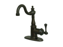 Kingston Brass  Fauceture FS7645BL Single-Handle 4 in. Centerset Bathroom Faucet, Oil Rubbed Bronze