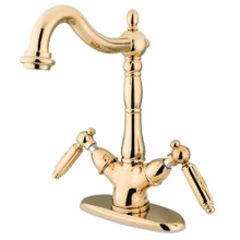 Kingston Brass  KS1492GL Vessel Sink Faucet, Polished Brass