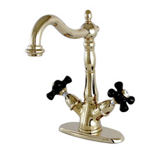 Kingston Brass  KS1492PKX Duchess 2-Handle Vessel Sink Faucet, Polished Brass