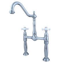 Kingston Brass  KS1071PX Two Handle Widespread Vessel Sink Faucet, Polished Chrome