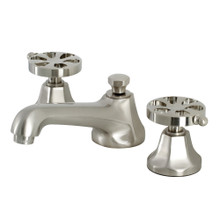 Kingston Brass  KS4468RX Belknap Widespread Bathroom Faucet with Brass Pop-Up, Brushed Nickel