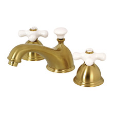 Kingston Brass  KS3967PX 8 in. Widespread Bathroom Faucet, Brushed Brass