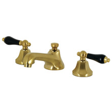Kingston Brass  KS4467PKL Duchess Widespread Bathroom Faucet with Brass Pop-Up, Brushed Brass