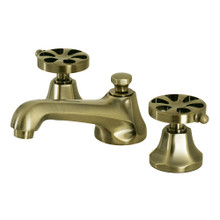Kingston Brass  KS4463RX Belknap Widespread Bathroom Faucet with Brass Pop-Up, Antique Brass