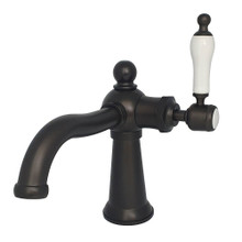 Kingston Brass  KS154KLORB Nautical Single-Handle Bathroom Faucet with Push Pop-Up, Oil Rubbed Bronze