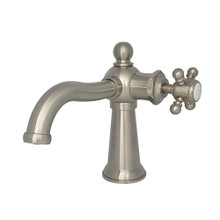 Kingston Brass  KS154BXBN Nautical Single-Handle Bathroom Faucet with Push Pop-Up, Brushed Nickel