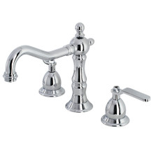 Kingston Brass  KS1971KL Whitaker Widespread Bathroom Faucet with Brass Pop-Up, Polished Chrome